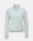 Ribbed turtleneck sweater made of pure cashmere