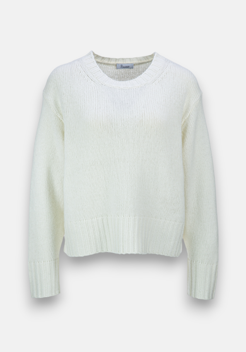 Boxy sweater made of pure cashmere