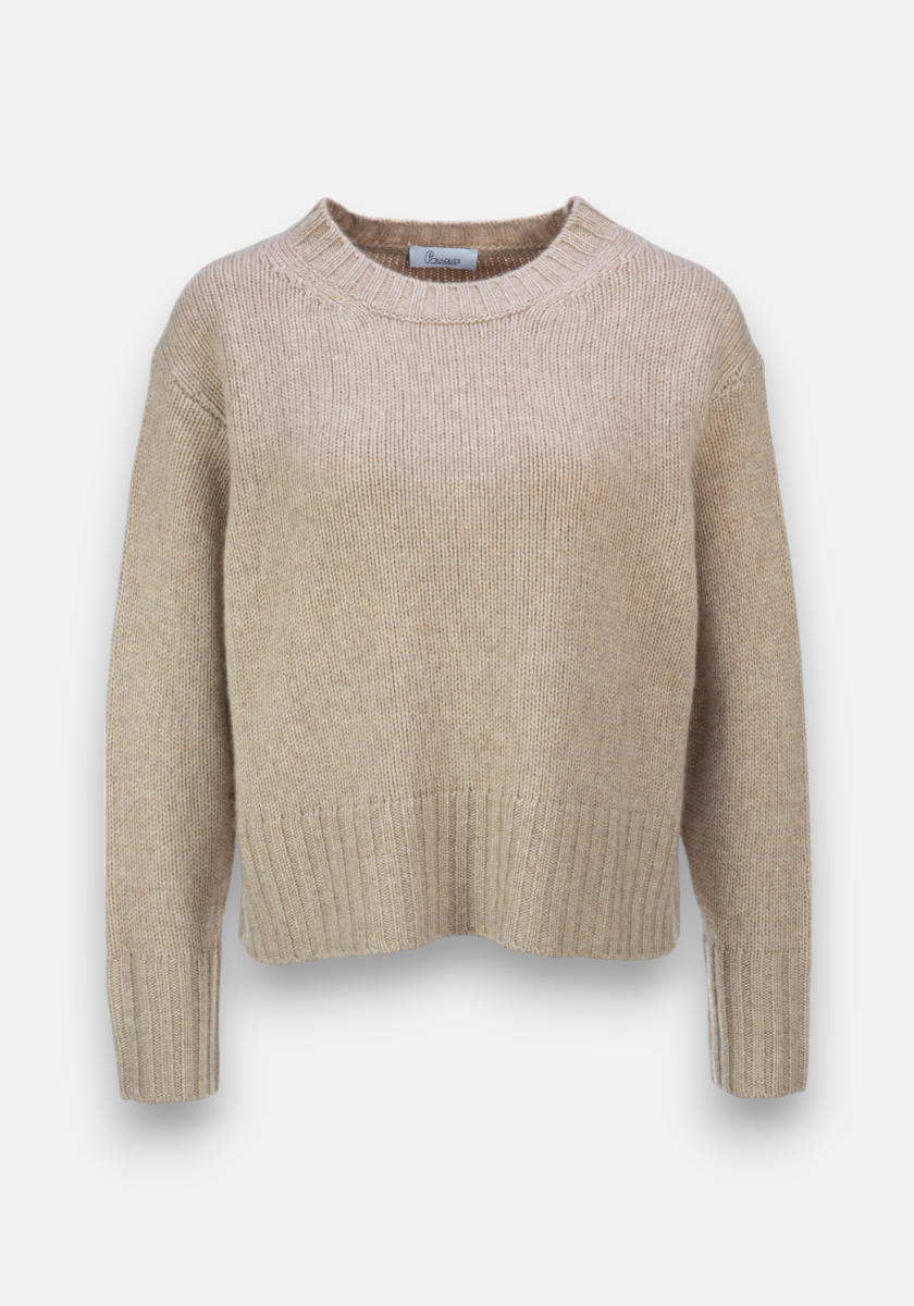 Boxy sweater made of pure cashmere