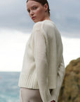 Boxy sweater made of pure cashmere