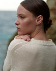 Boxy sweater made of pure cashmere