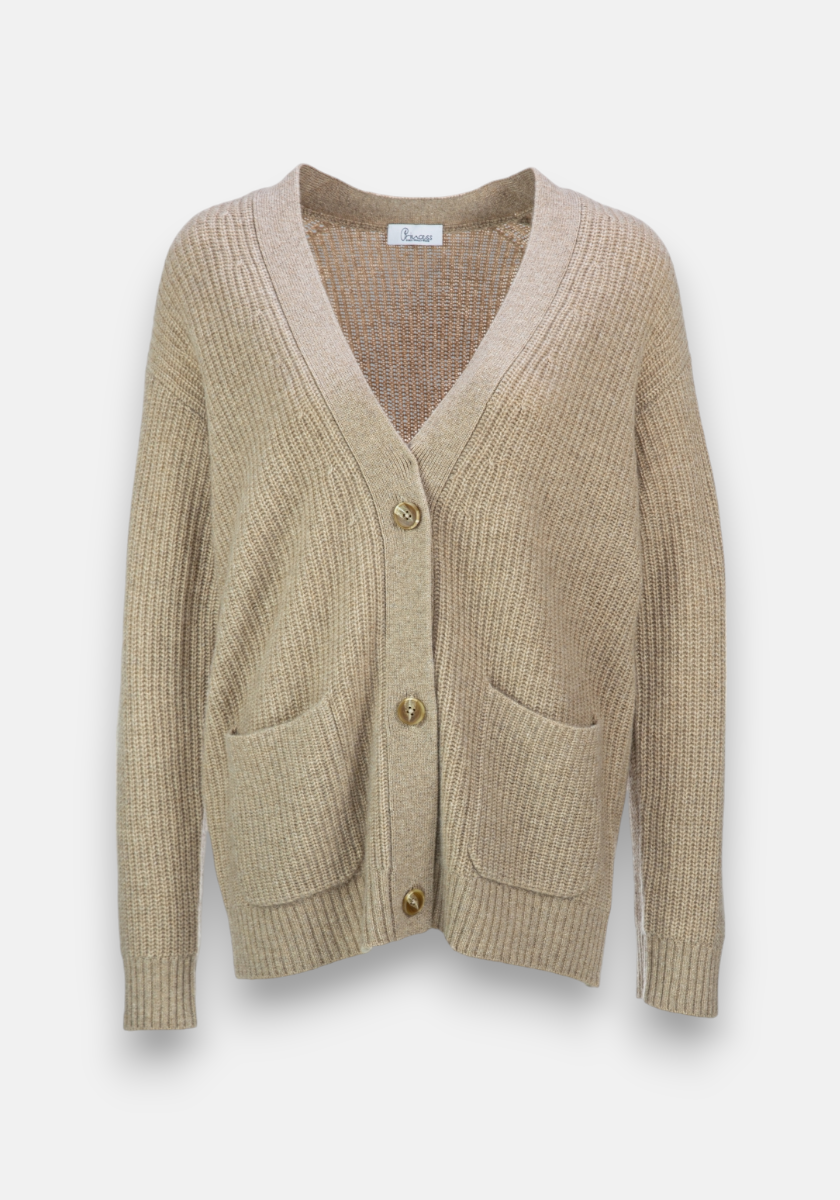 Solène Boyfriend Cardigan aus reinem Kaschmir