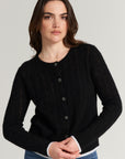 Cashmere cardigan with crystal buttons