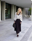 Black pleated skirt