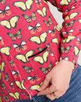 Cardigan with butterflies