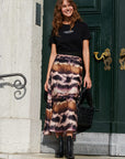Skirt with batik print