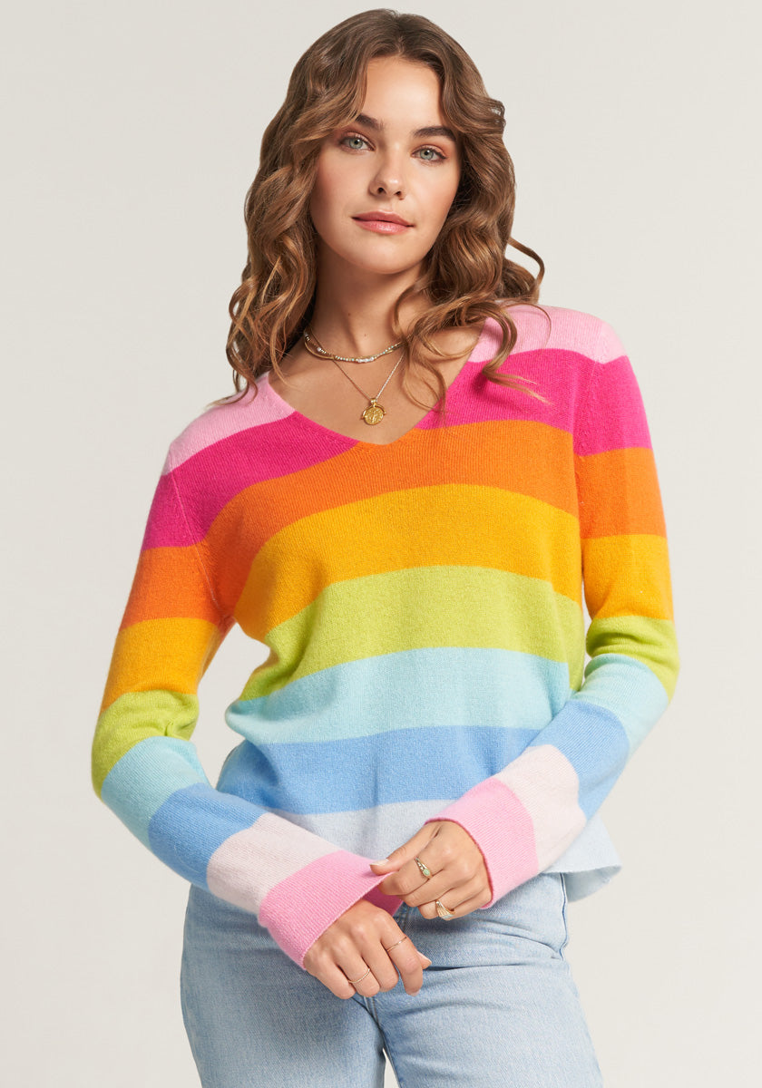 Kaschmirpullover Rainbow