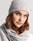 Cable knit hat