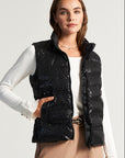 Black sequin vest