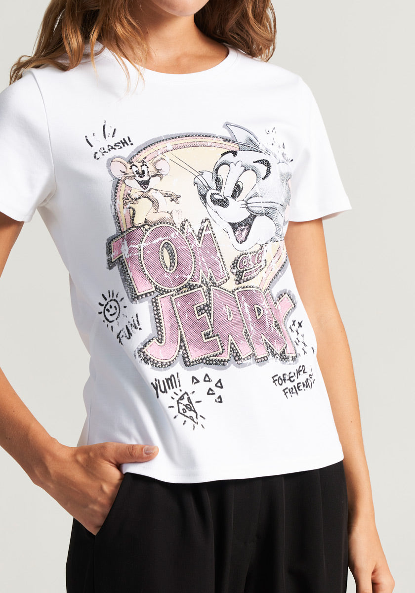 T-shirt Tom &amp;amp; Jerry Amis Pour Toujours