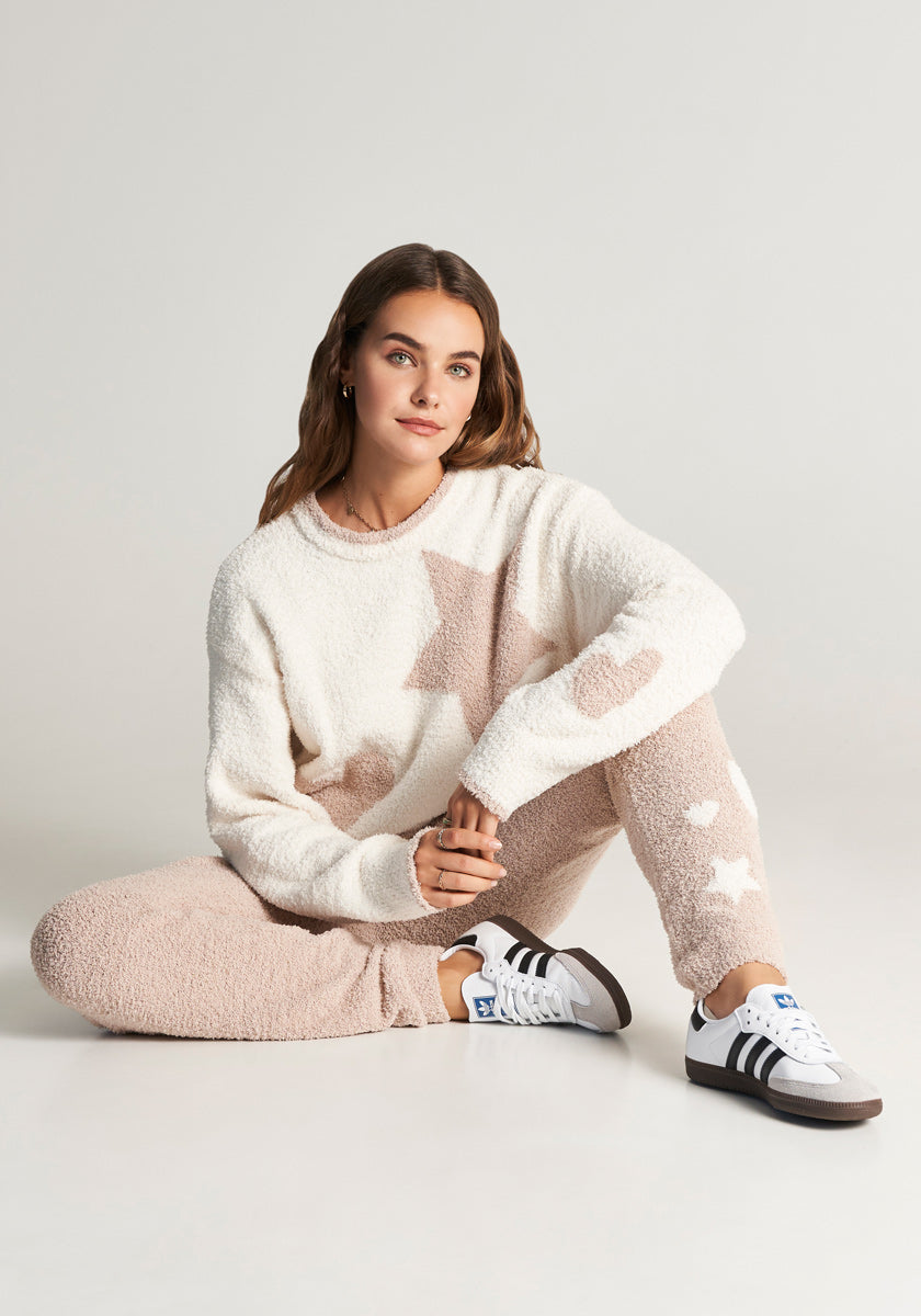 Kombi Set aus Teddyfleece Pullover + Hose