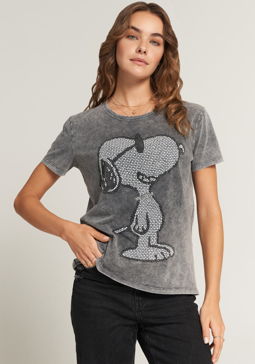 T-shirt Snoopy avec strass