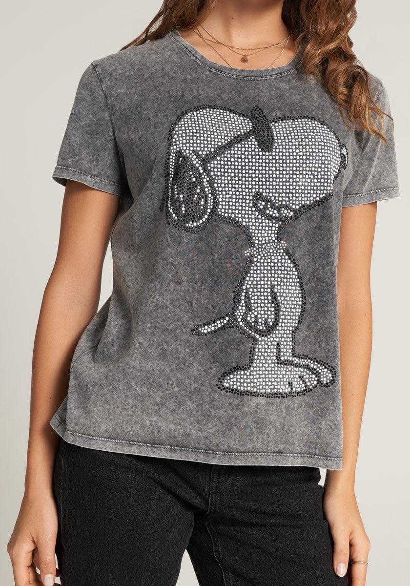 T-shirt Snoopy avec strass