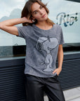 T-shirt Snoopy avec strass