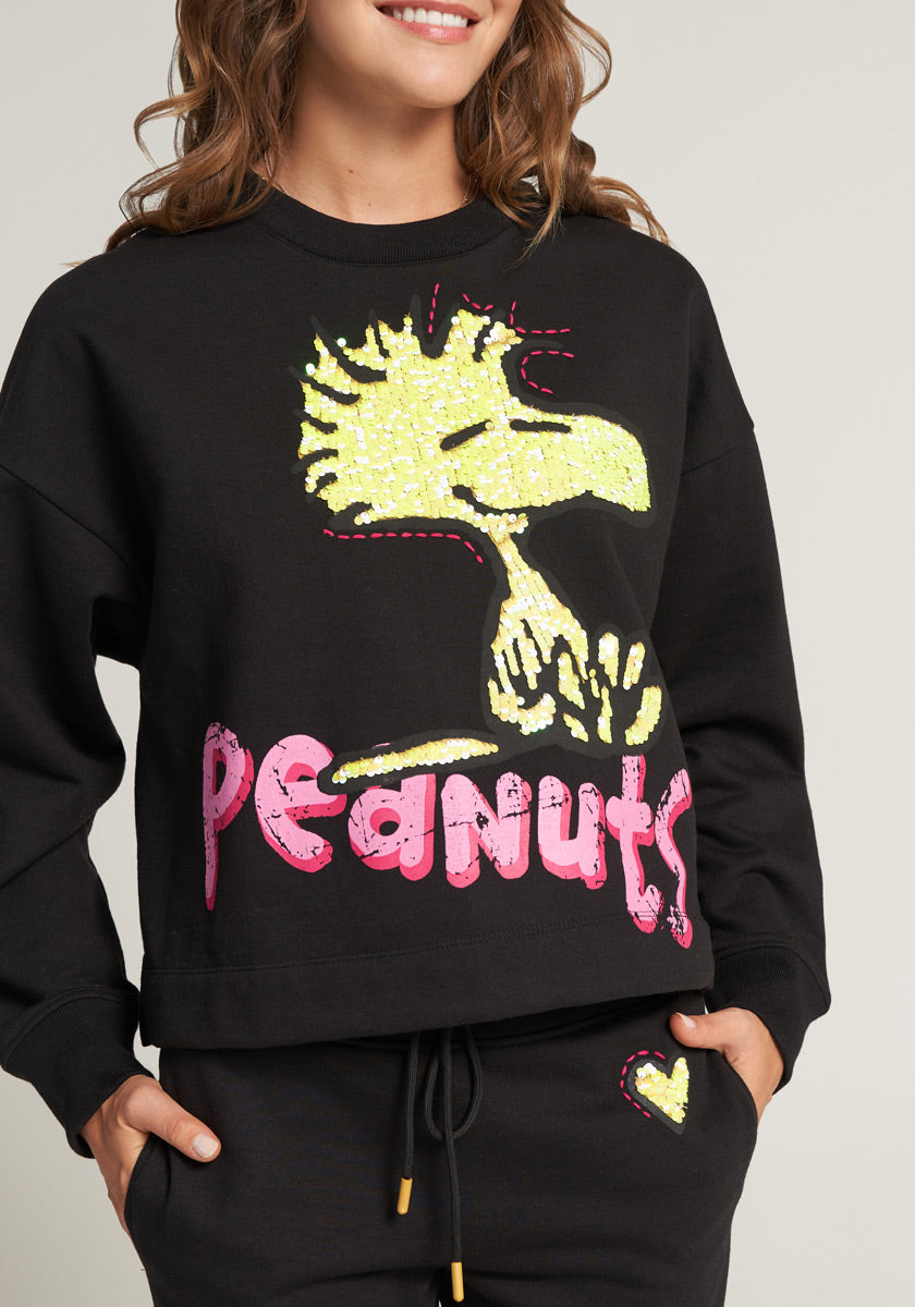 Combination set of Peanuts sweatshirt + sweatpants