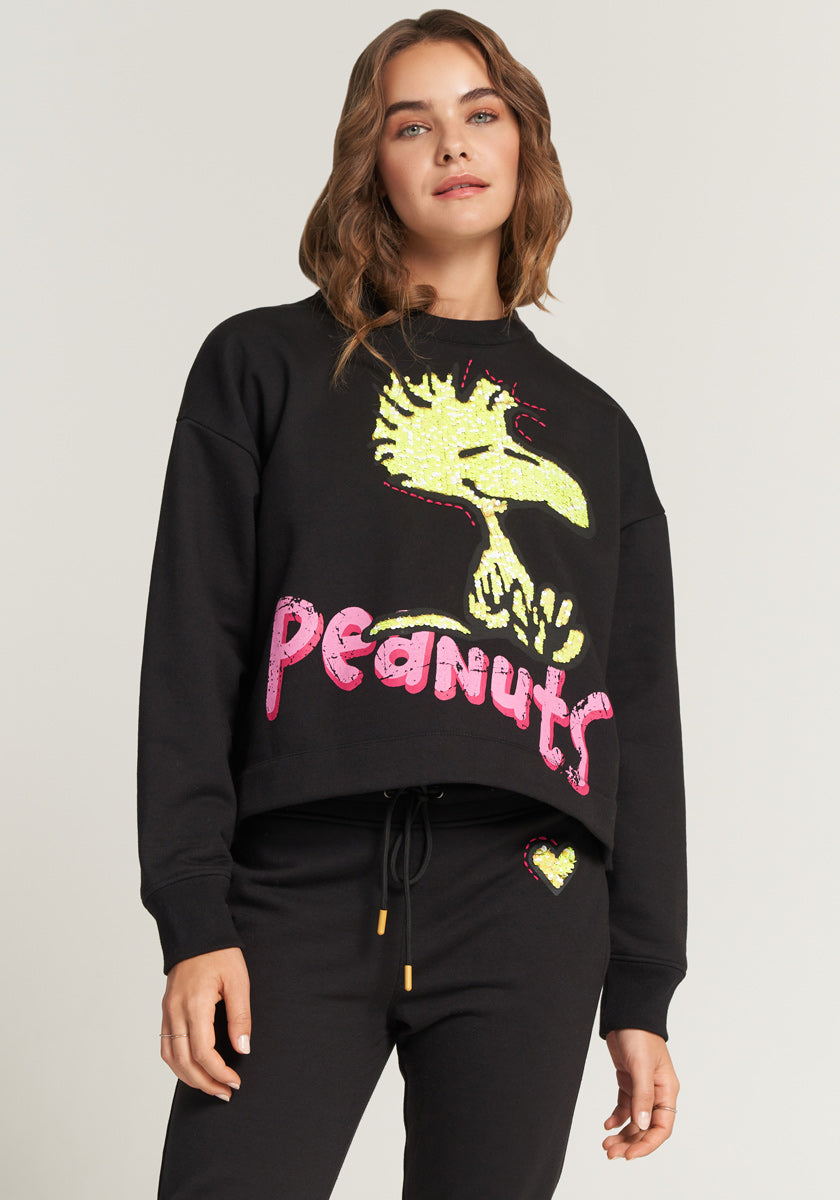 Combination set of Peanuts sweatshirt + sweatpants