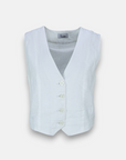 Short linen vest