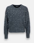 Merino sweater with pearls