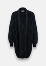 Long cardigan with diamond pattern