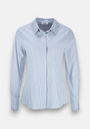 Grey striped shirt with decoration