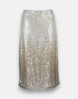 Sequin skirt with color gradient