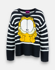 Garfield striped knit sweater