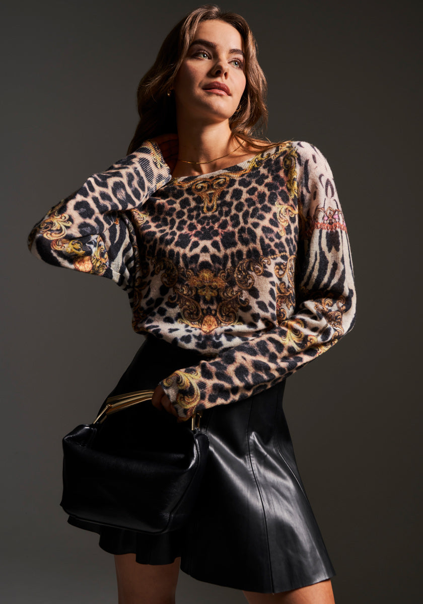 Pullover mit Wild Animalprint