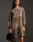 Seidenkleid mit Wild Animalprint