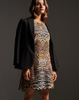 Seidenkleid mit Wild Animalprint