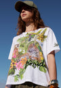 T-shirt with tropical print