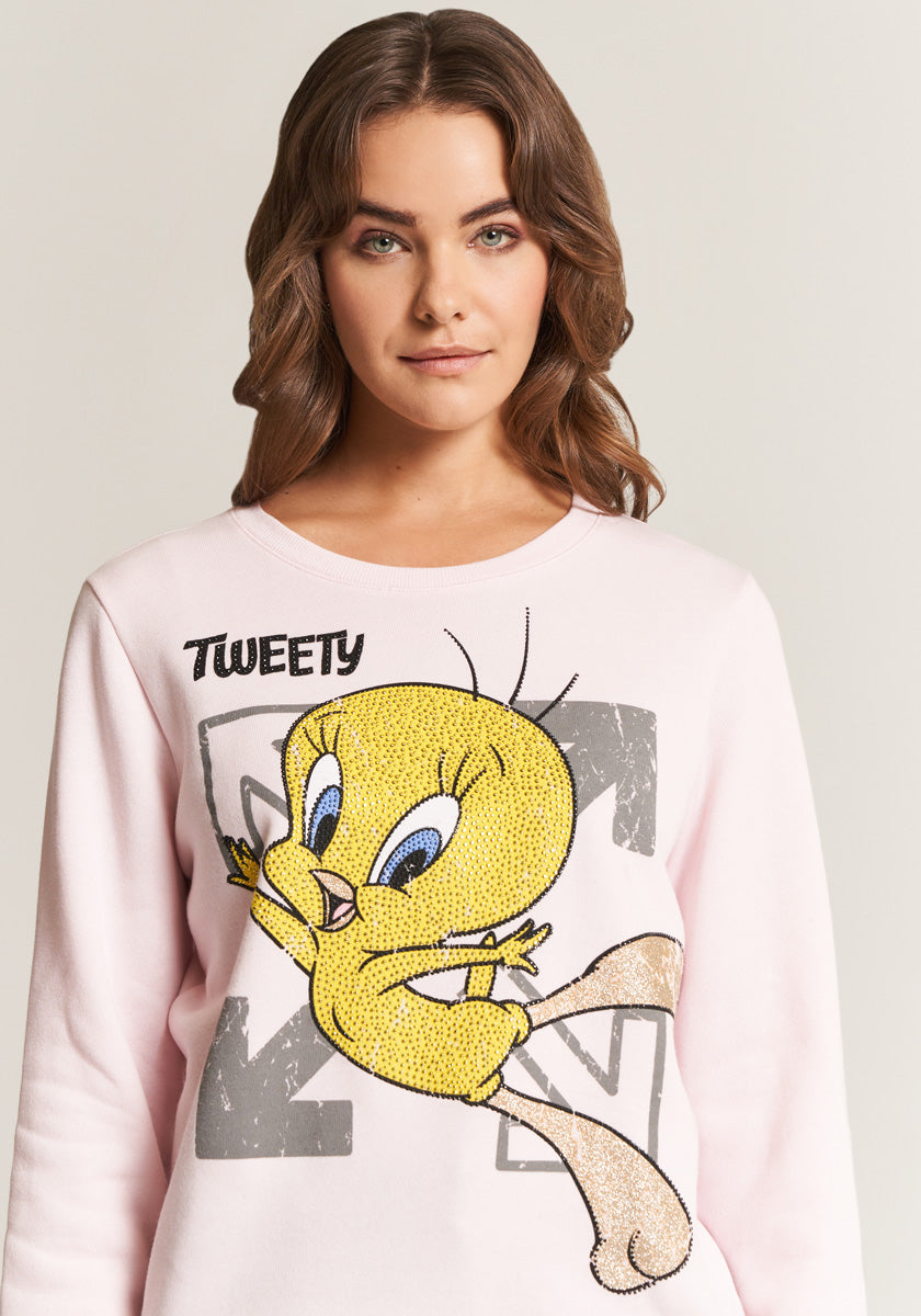 Rosa Sweatshirt Tweety