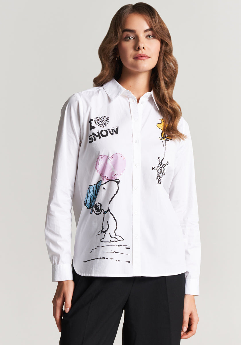 Snoopy poplin shirt