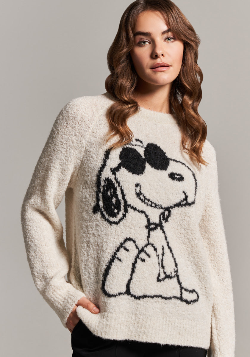 Kuscheliger Snoopy Strickpullover