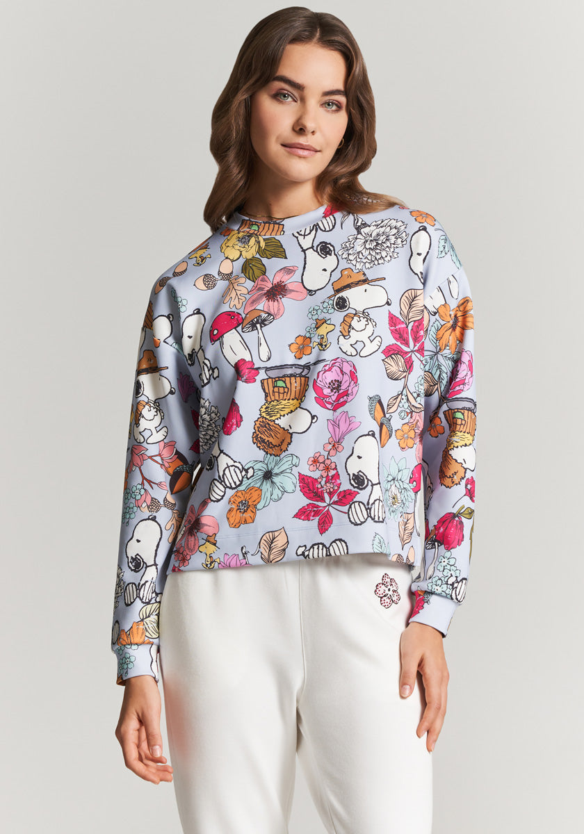 Blue Sweatshirt Fall Snoopy