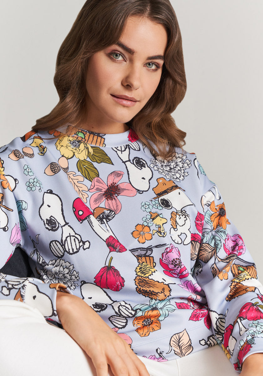 Blue Sweatshirt Fall Snoopy