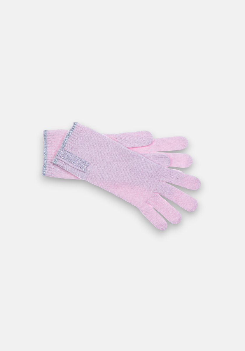 Handschuhe mit Strassverzierung