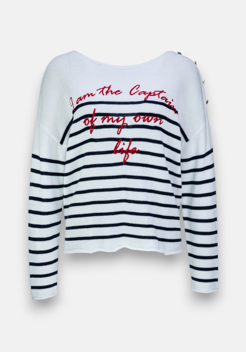 Gestreifter Pullover Captain