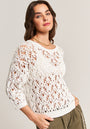 sweater in openwork knit