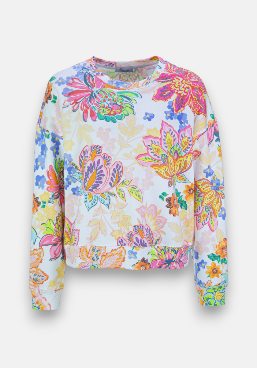 sweatshirt with floral print