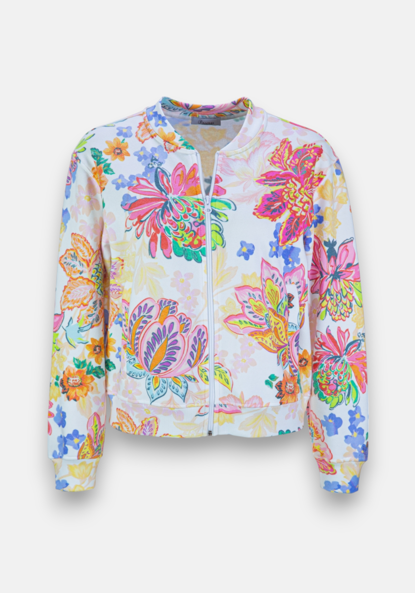 sweat-shirt à imprimé floral