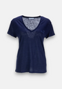 Blue linen T-shirt