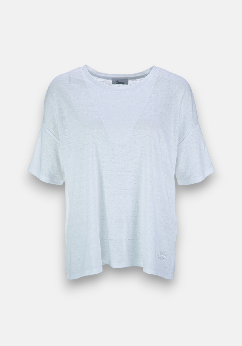 Oversized linen T-shirt