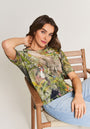 Oversize Linen T-Shirt Jungle