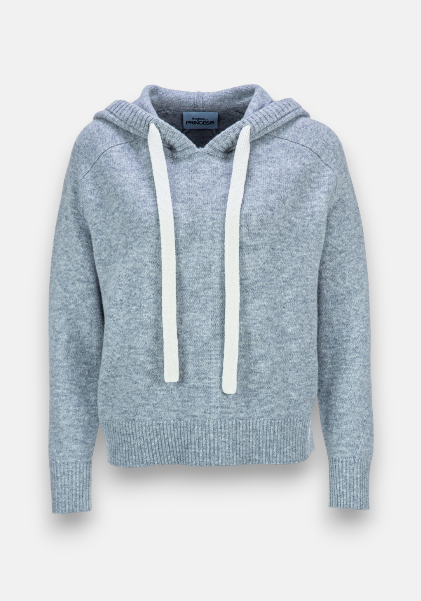 Hoodie aus reiner Merinowolle