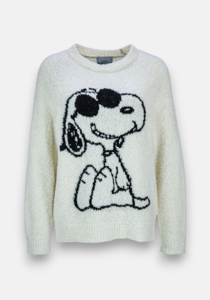 Kuscheliger Snoopy Strickpullover