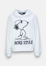 Weisser Hoodie Snoopy More Style