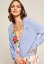 Flauschiger Cardigan Ananas