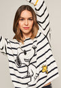 Blauer Streifenpullover Snoopy