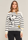 Blue striped sweater Snoopy