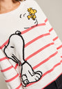 Red striped sweater Snoopy &amp; Woodstock